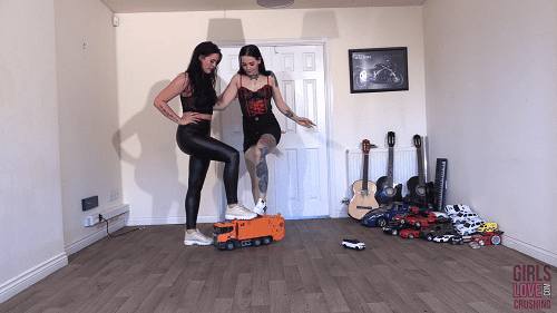 Tiana & Char - Having Fun with Slave's Toys (Wide Angle)